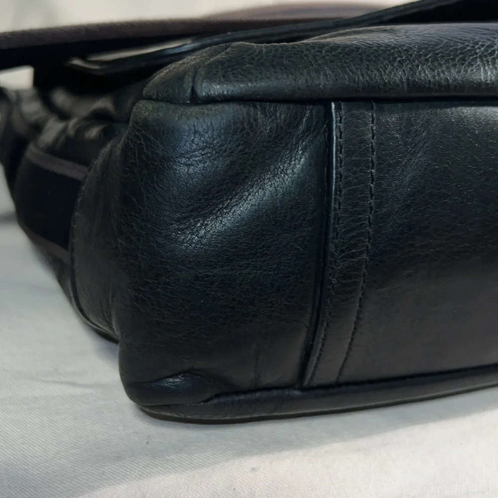 Coach HERITAGE WEB LEATHER MESSENGER